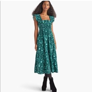 Hill House Green Floral Dress